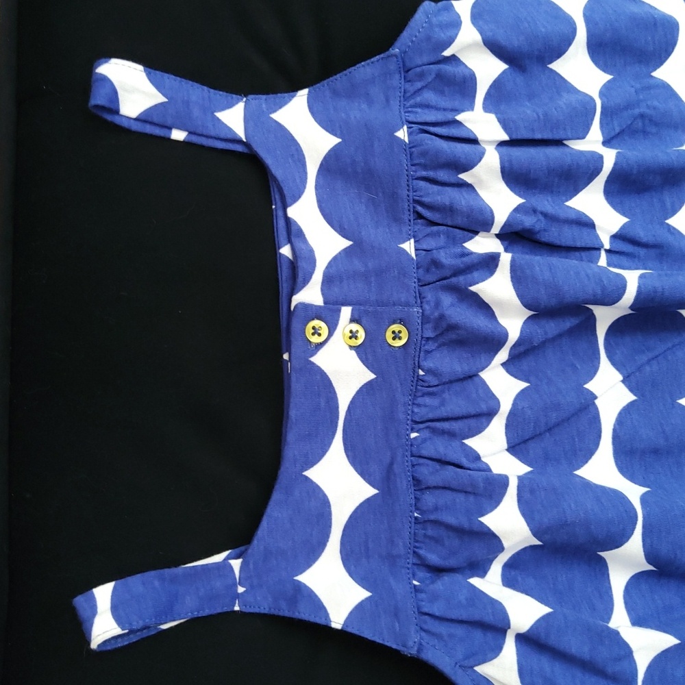 MINI BODEN💥Nwot💥Blue & White Circle Summer top/dress - Picture 2 of 4